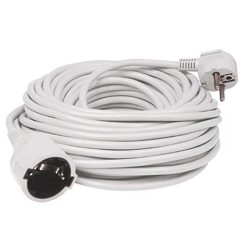 SOMOGYI Home NV 2-10/WH/1,5 hosszabító, 10 m, H05VV-F 3G1,5 mm2 kábel, IP 20 kivitel, 250V~/16A/3680W, pipa alakú dugó és egyenes lengő aljzat, fehér színű