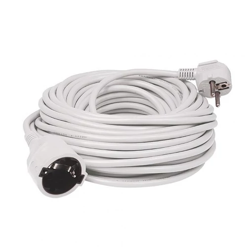 SOMOGYI Home NV 2-3/WH/1,5 hosszabító, 3 m, H05VV-F 3G1,5 mm2 kábel, IP 20 kivitel, 250V~/16A/3680W, pipa alakú dugó és egyenes lengő aljzat, fehér színű