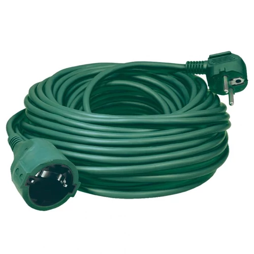 SOMOGYI Home NV 2-5/GR/1,5 hosszabbító, 5 m, H05VV-F 3G1,5 mm2 kábel, IP 20 kivitel, 250V~/16A/3680W, pipa alakú dugó és egyenes lengő aljzat, zöld színű