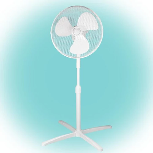 SOMOGYI Home SF 40 WH/M álló ventilátor, 40 cm-es lapátátmérő, állítható magasság, 3 fokozat, 40W, fehér