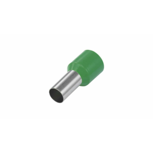 TRACON E126 Szigetelt (PA6.6) érvéghüvely, ónozott elektrolitréz, zöld 16mm2, L=22,2mm