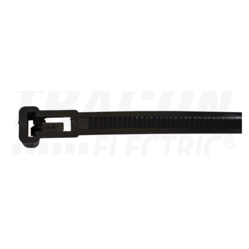 Nyitható kábelkötegelő, fekete 181-NY 200×7.6mm