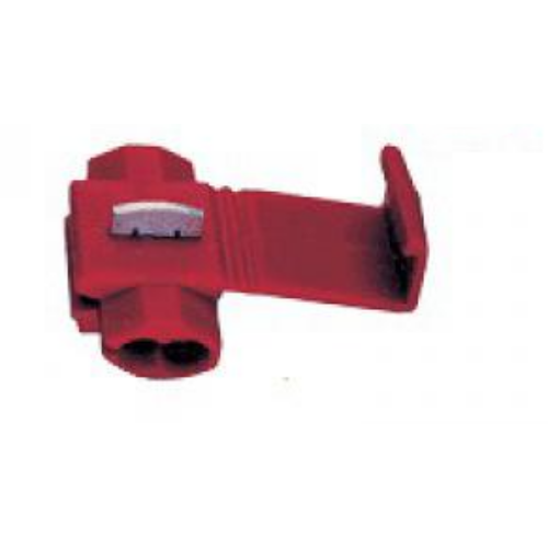 Tracon Késes leágaztató (PVC), ónozott elektrolitréz, piros PL 0,5-1mm2, 50VDC, max. 10 A