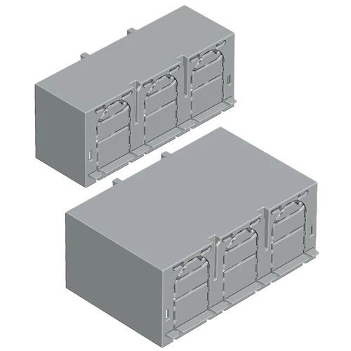 Tracon AA-KETO-00-3/36 Érintésvédelmi burkolat alsó/felső kábelbevezetéshez 3P 00, 3P, L=36 mm