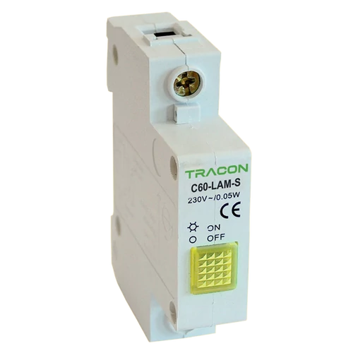 Tracon C60-LAM-S Sorolható jelzőlámpa, sárga 250V AC, 0.6W, Glimm