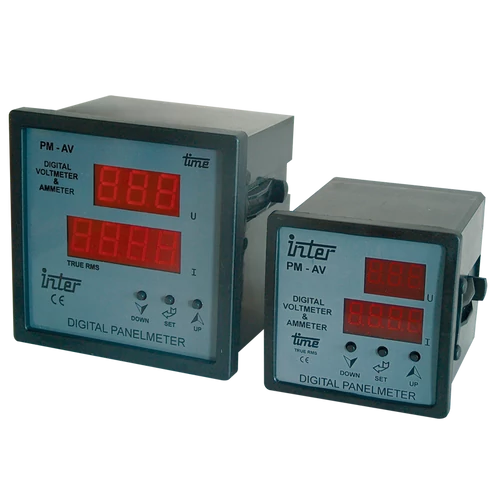 Tracon DTT-1-72 Digitális amper és voltmérő állítható áramváltó áttétellel 72×72mm, 500V AC, 0-9500/5A AC