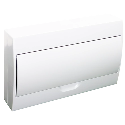 Tracon EDFKN-18/1 Falon kívüli elosztódoboz, fehér ajtóval, N/PE sínnel 1×18 modul, IP40, (H×W×D=220×364×96mm)