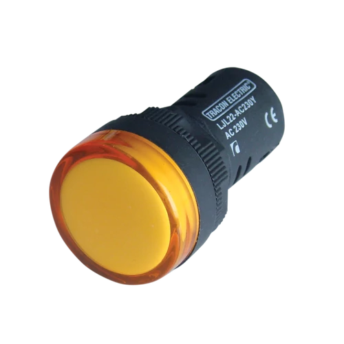 Tracon LJL22-YD LED-es jelzőlámpa, sárga 48V AC/DC, d=22mm