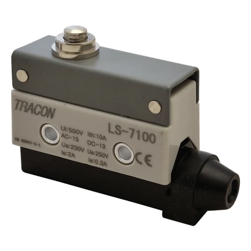 Tracon LS7100 Helyzetkapcsoló, ütközős 1xCO, 2A/230V AC-15, 0,3A/250V DC-13, IP40