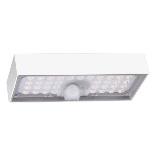 Tracon LSBW6W Napelemes LED fali világítótest mozgásérzékelővel, fehér 6W, 4000K, 900 lm, IP65, 3,7 V, 3Ah