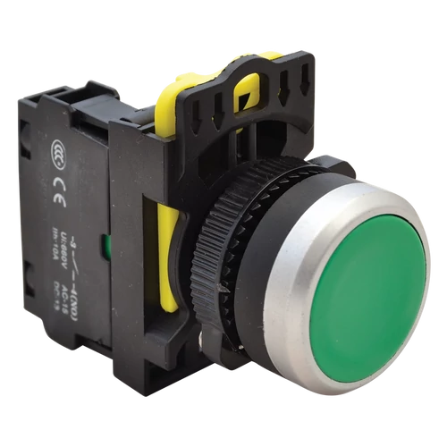 Tracon NYG3-G Egyszerű nyomógomb, zöld 1×NO, 5A/230V AC-15, IP65