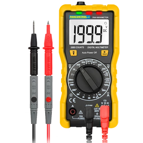 Tracon PANMINIMETER Digitális multiméter DCV, ACV, DCA, OHM, dioda, NCV