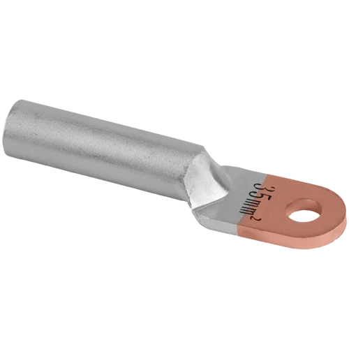 Tracon RA35-10 Szigeteletlen réz-alumínium szemes csősaru 35mm2, M8, (d1=8,5mm, d2=10,5mm)