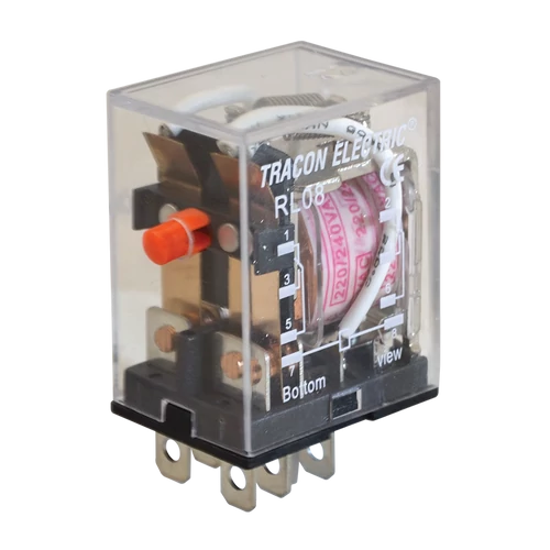 Tracon RL08-110AC Miniatűr teljesítmény relé 110V AC / 2×CO (10A, 230V AC / 28V DC)