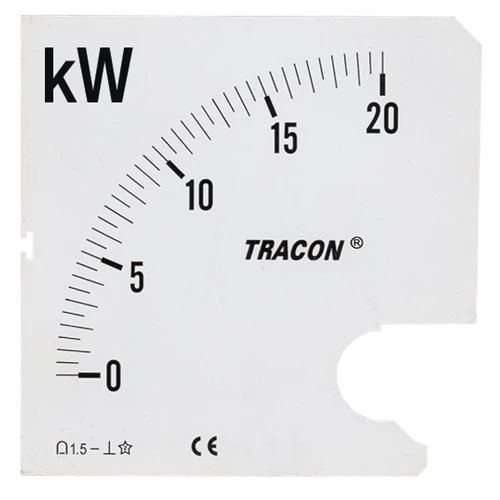 Tracon SCALE-W72/4-2000 Skálalap W72-400V/4 műszerhez 0 - 2000 kW