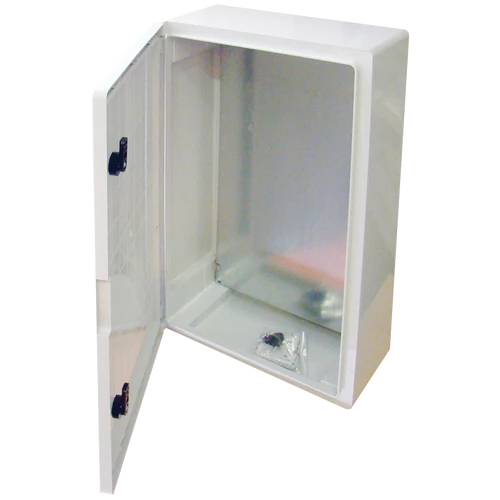 Tracon TME604020 Műanyag elosztószekrény HxWxD=600x400x200mm, IP65, IK10, 1000V AC/DC, RAL7035