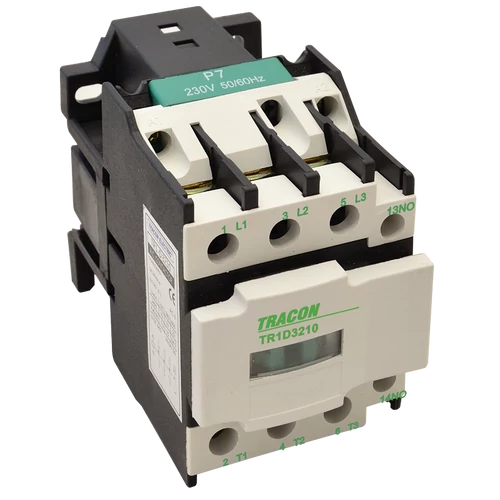 Tracon TR1D1210B4 Kontaktor 400V, 50Hz, 12A, 5,5kW, 24V DC, 3×NO+1×NO