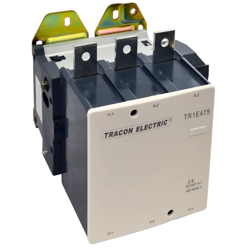 Tracon TR1E410 Nagyáramú kontaktor 415V, 50Hz, 410A, 200kW, 230V AC, 3×NO+1×NO