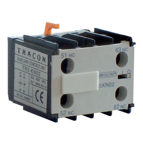 Tracon TR5KN13 Homlokoldali segédérintkező TR1K segédkontaktorokhoz 230V, 50Hz, 2A, 1×NO+3×NC