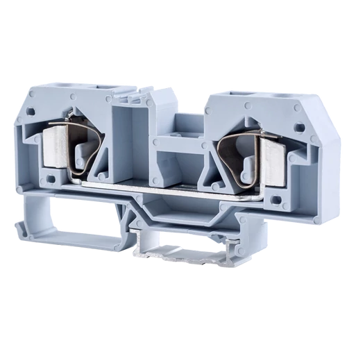 Tracon TSKC16 Fázisvezető ipari sorozatkapocs, rugós, sínre, szürke 800V 76A 0.2-16 mm2 2P