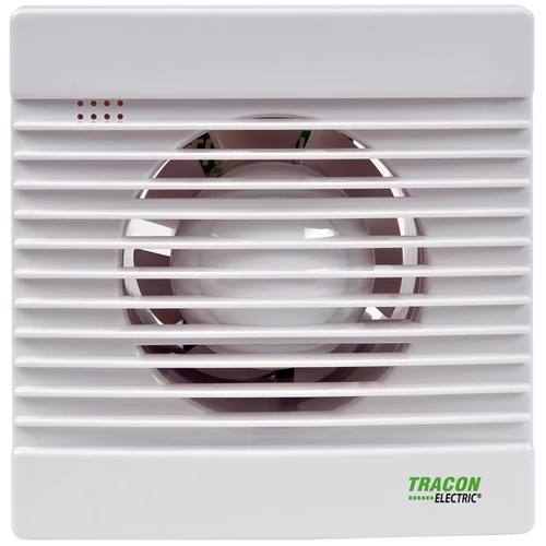 Tracon VF100-B Fürdőszoba ventilátor, golyóscsapágy 230 VAC, 15W, 80 m3/h, 33 dB,100 mm