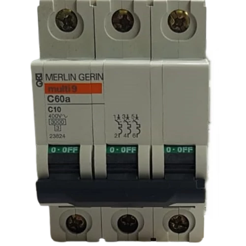 Schneider Merlin Gerin kismegszakitó 3P,10A,C karakterisztika 23824 Készleten!!!