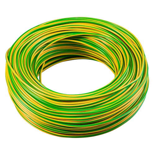 MCU (H07V-U) 2,5 mm2 zöld/sárga tömör réz PVC szigetelésű 450/750V vezeték (100m)