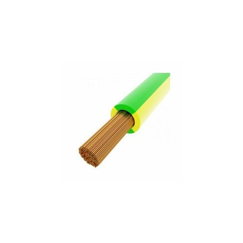 MKH (H07V-K) 1x1 mm2 zöld/sárga sodrott réz PVC szigetelésű 450/750V vezeték (100m)