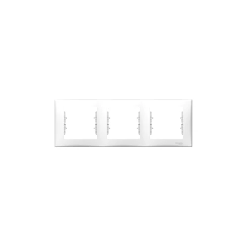 Schneider Electric Sedna Hármas keret, vízszintes fehér SDN5800521