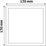 Kép 4/4 - Avide  ACSMNW-S-12W-ALU  LED Falra Szerelhető Négyzetes Mennyezeti Lámpa ALU 12W NW 4000K