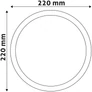 Kép 4/4 - Avide  ACSMNW-R-18W-ALU LED Falra Szerelhető Kerek Mennyezeti Lámpa ALU 18W NW 4000K