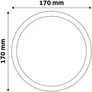 Kép 3/5 - Avide  ACRPNW-R-12W-ALU LED Beépíthető Kerek Mennyezeti Lámpa ALU 12W NW 4000K