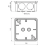 Kép 2/2 - Kopos 8110 KA Zárt f.k. doboz IP54 -1/28db