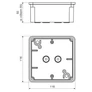 Kép 2/2 - Kopos 8112 KA Zárt f.k. doboz IP54 -1/28db