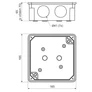 Kép 2/2 - Kopos 8117 KA Zárt f.k. doboz IP54 -1/24db