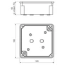 Kép 2/2 - Kopos 8119 KA Zárt f.k. doboz IP54 -1/24db