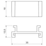 Kép 2/2 - Kopos DR18 HB Távtartó -10/1800db