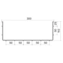 Kép 3/3 - Kopos DZ 110X300 BF Huzalrács tálca -3/6m