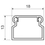 Kép 2/2 - Kopos LV 18X13 HC Minicsatorna -2/176m