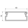 Kép 2/2 - Kopos LV 40X15 HD Minicsatorna -2/30m