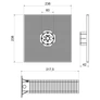 Kép 2/2 - Kopos MDZ XL 300 KB Magasított szerelőlemez 238x238mm 300mm hőszigeteléshez-1/45db