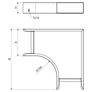 Kép 4/4 - Kopos NIXO 90X100X250 IX Síkidom 90°