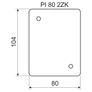 Kép 2/2 - Kopos PI 80 2ZK XX Szigetelő alátét -10/40db