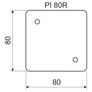 Kép 2/2 - Kopos PI 80R XX Szigetelő alátét -10/40db