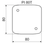 Kép 2/2 - Kopos PI 80T XX Szigetelő alátét -10/40db
