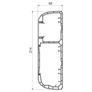 Kép 2/2 - Kopos PK 210X70 D HD PARAPET csatorna D -2/6m