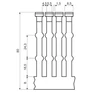 Kép 2/3 - Kopos RK 60X80 LD Perforált csatorna -2/36m