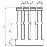 Kép 2/3 - Kopos RK 37.5X75 DIN LD Perforált csatorna -2/24m