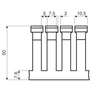 Kép 2/3 - Kopos RK 50X50 HF LD Perforált csatorna -2/42m