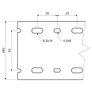 Kép 3/3 - Kopos RK 80X60 LD Perforált csatorna -2/32m